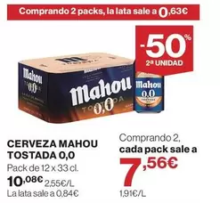 Mahou - Cerveza 0,0