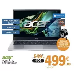 Acer - Portatil Aspire R6J3