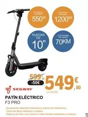 Segway - Patin Eléctrico F3 Pro