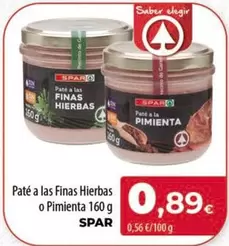 Spar - Pate A Las Finas Hierbas O Pimienta