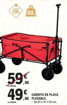 Carrito De Playa Plegable