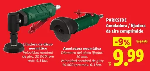 Parkside - Amoladora De Aire Comprimido