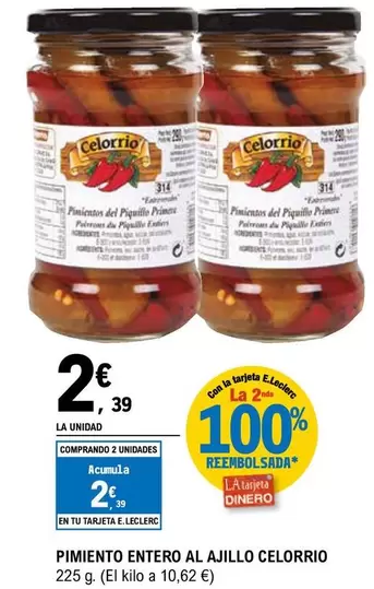 Celorrio - Pimiento Entero Al Ajillo