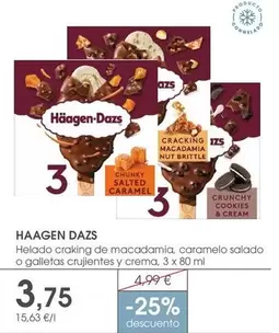 Häagen-Dazs - Helado Craking De Macadamia Caramelo Salado O Galletas Crujientes Y Crema