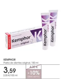 Kemphor - Pasta De Dientes Original