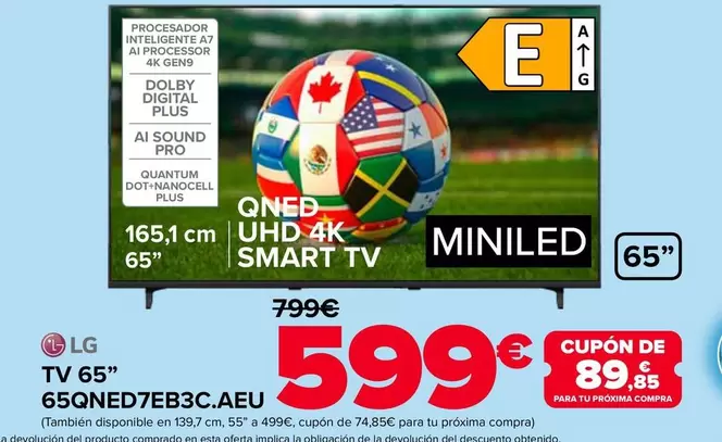 LG - Tv 65" 65QNED7EB3C.AEU