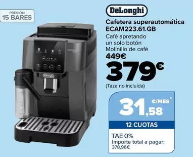 DeLonghi - Cafetera Superautomática ECAM223.61.GB