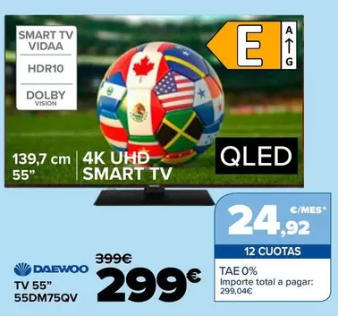 Daewoo - Tv 55" 55DM75QV