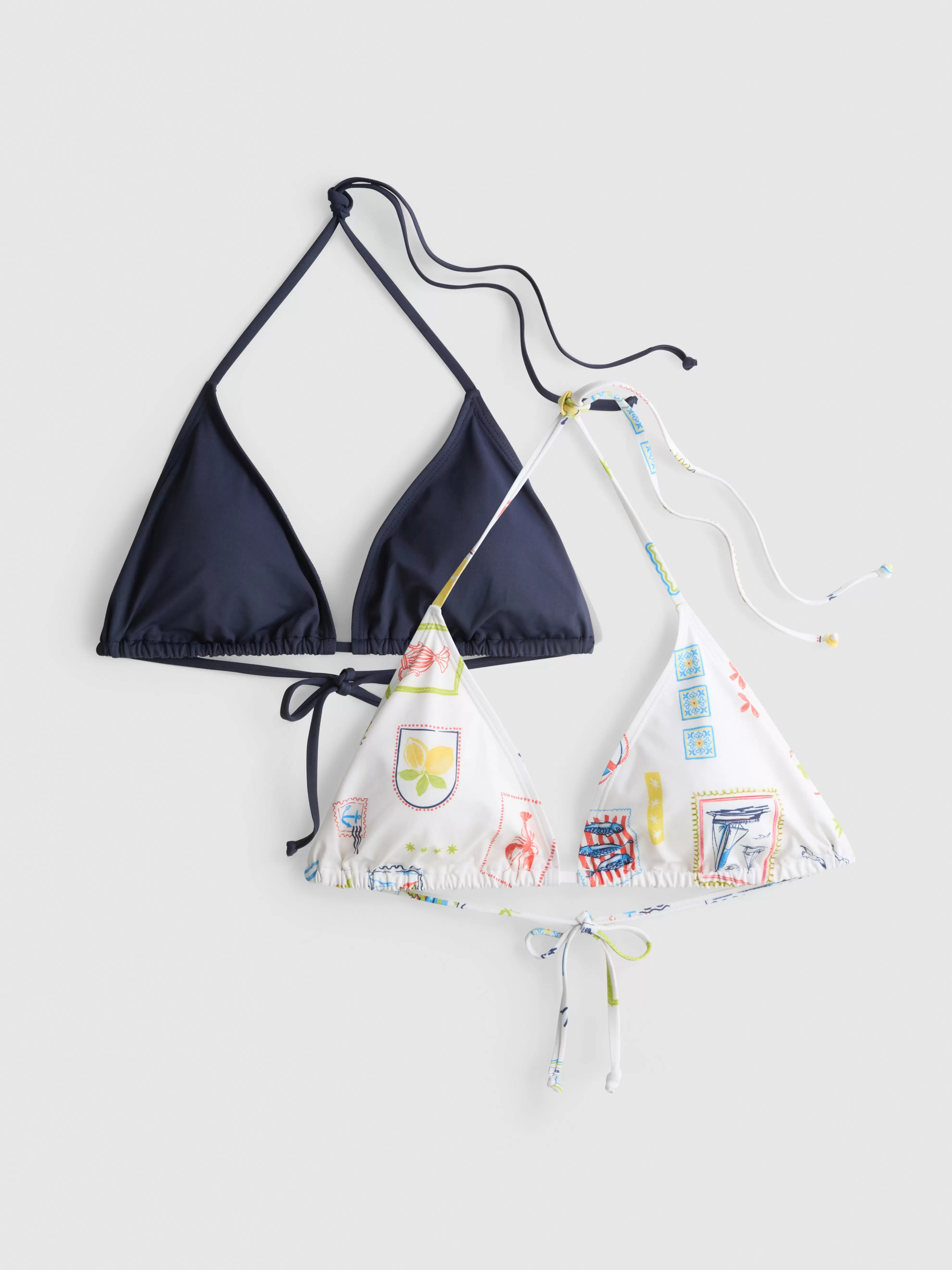 Pack de 2 tops de bikini triangulares