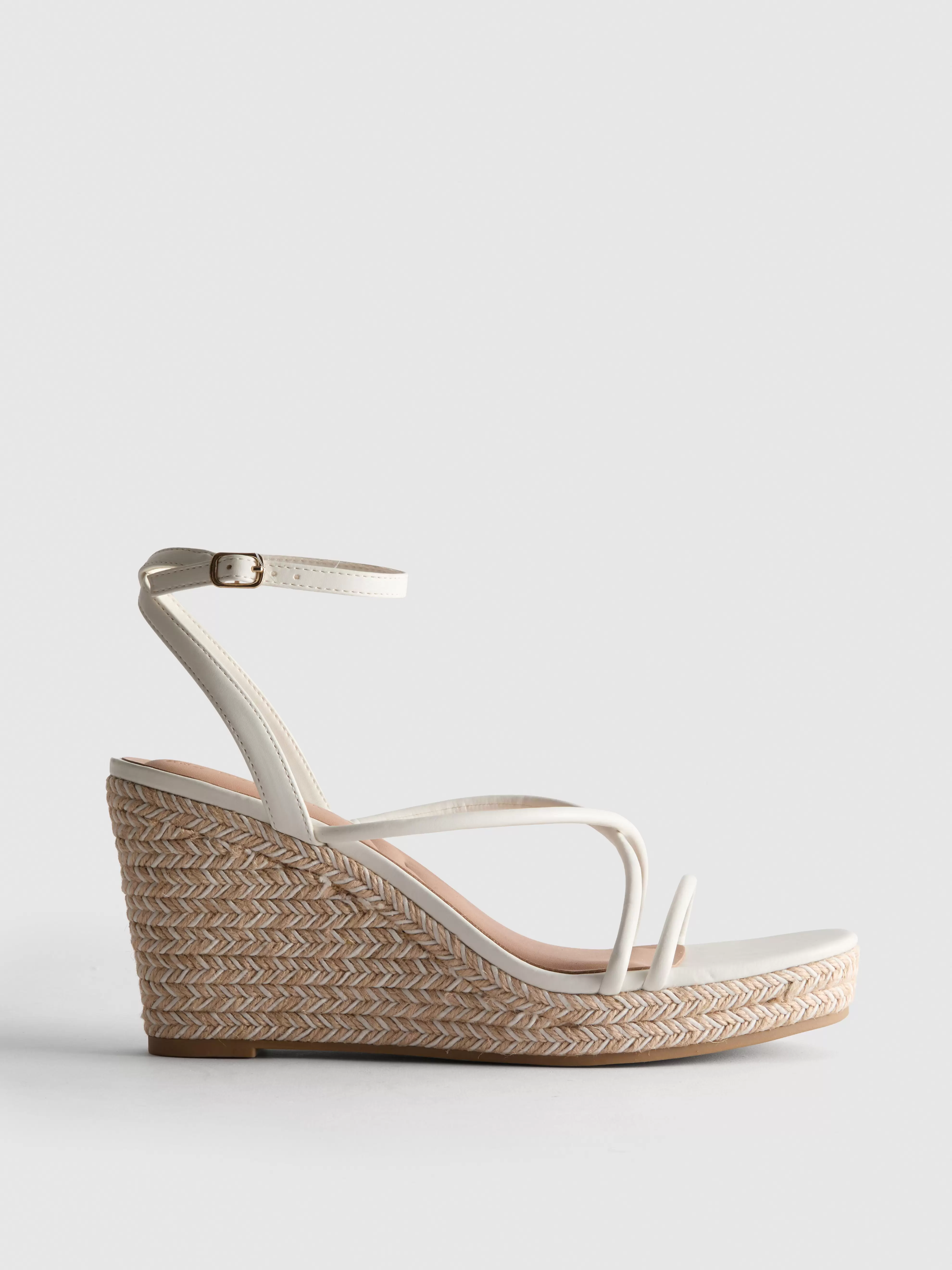 Alpargatas de cuña con tiras