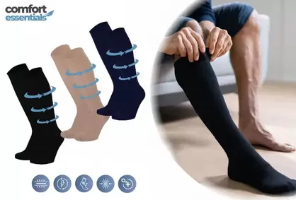 2 pares de calcetines de compresión