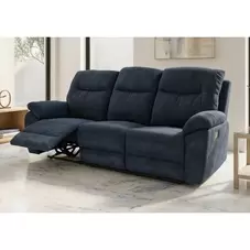 Sillón Relax tres plazas Módena dark blue 213 cm