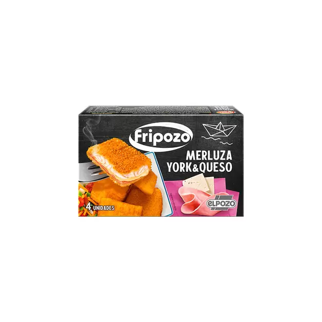 Merluza empanada rellena de jamón y queso (pack 320g)