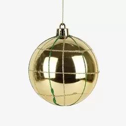 Set de 12 bolas decorativas brillo Ø8cm