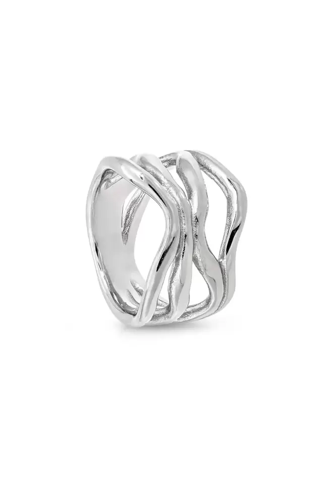 Ring - Silver Coral