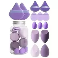 12 Piece Multipurpose Makeup Sponge Set - Includes 3 Powder Sponges, 3 Mini Air Pads, 3 BeautyBlenders and 3 Mini Beauty Blenders, Pink