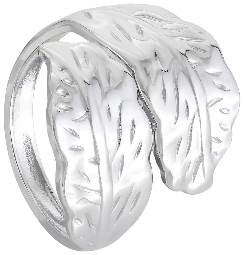 Ring - Steel Leaves