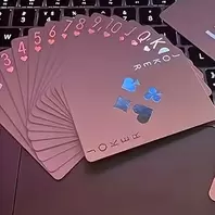 Premium Laser Silver Cards, Eye-Catching Metallic Finish Deck for Family Game Night, Parties, and Holiday Gifts (Christmas, Halloween, Thanksgiving)