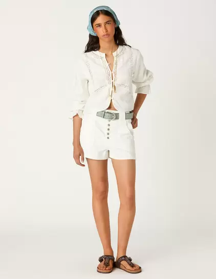 SHORT BOLSILLOS BLANCO