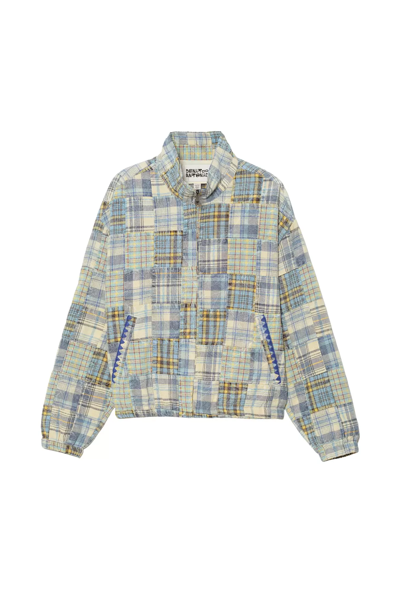 CAZADORA RELAXED FIT PATCHWORK CUADROS