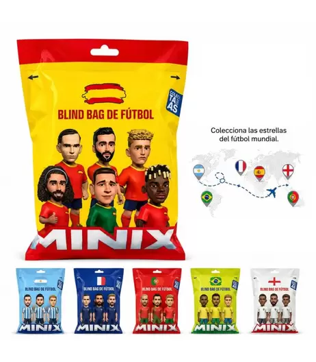 MINIX SOBRES SORPRESA FÚTBOL MUNDIAL – FIGURA SORPRESA COLECCIONABLE