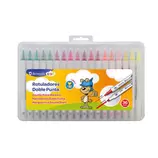 Poessa POE-330457 Rotuladores Lavables Doble Punta Pack 36 Colores Neutro