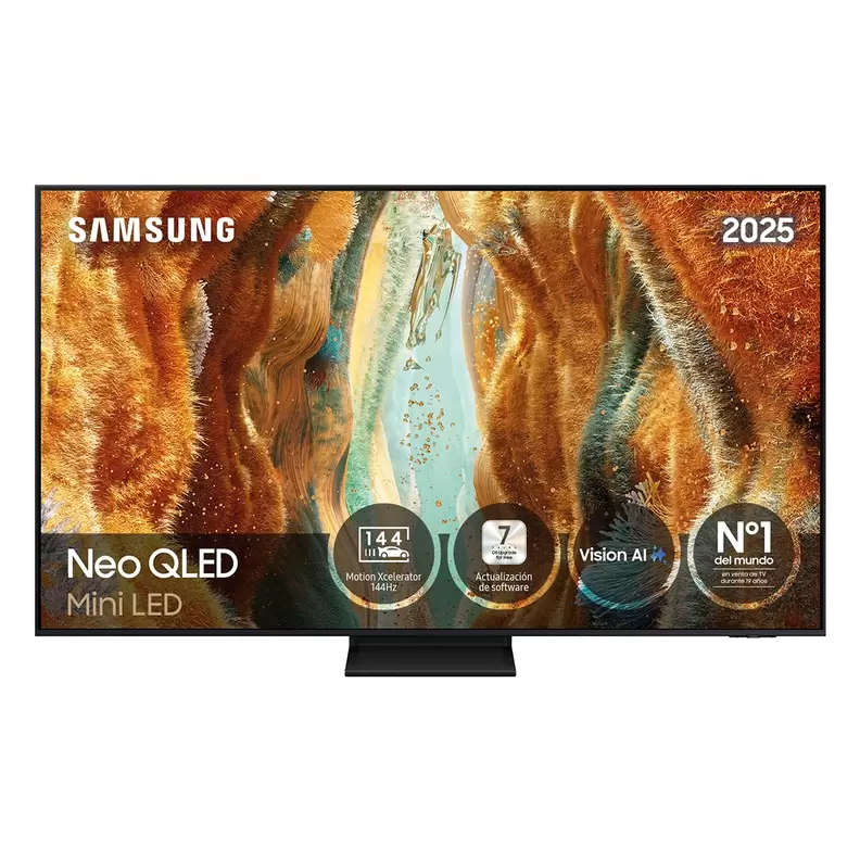 TV Neo QLED Mini LED 139cm (55") Samsung TQ55QN74FATXXC 4K AI Upscaling Pro con Inteligencia Artificial Smart TV Negro