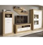 Mueble de Comedor, Mueble Salón, Acabado en Blanco y Cambria, Medidas: 326 cm...