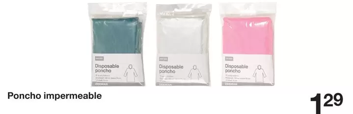 Zeeman - Poncho Impermeable