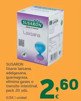 Susarón - Tisana Laxsana, Adelgasana, Quemagrasa, Elimina Gases O Transito Intestinal
