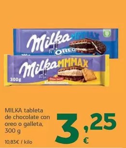 Milka - Tableta De Chocolate Con Oreo O Galleta