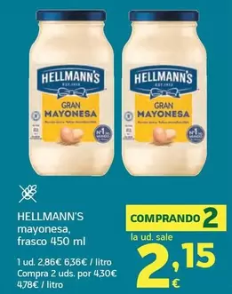 Hellmann's - Mayonesa, Frasco