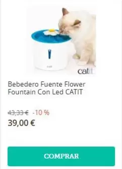 Flower - Bebedero Fuente  Fountain Con Led