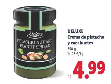 Deluxe - Crema De Pistacho Y Cacahuetes