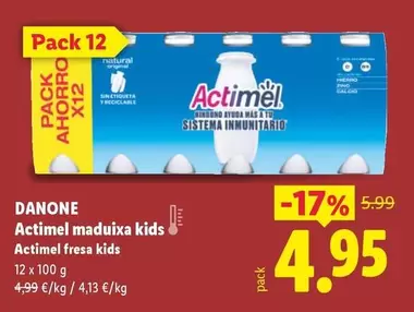 Danone - Actimel Maduixa Kids