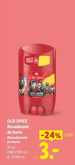 Old Spice - Desodorant De Barra