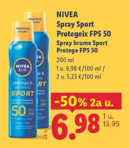 Nivea - Spray Sport Protegeix FPS 50