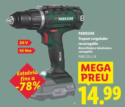Parkside - Atornilladora Taladradora Recargable