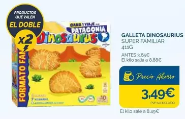 Galleta Dinosaurius Super Familiar