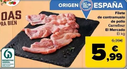 carrefour - Filete De Contramuslo De Pollo El Mercado