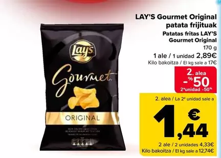 Lay's - Gourmet Original Patata Frijituak