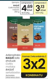 Baqué Café - Café Molido Natural
