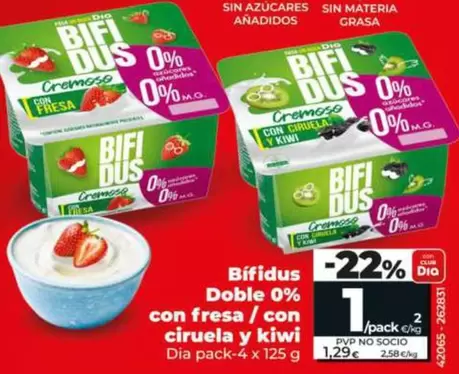 Bifidus - Doble 0% Con Fresa