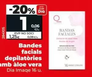 Dia Imaqe - Bandas Faciales Depilatorias Con Aloe Vera