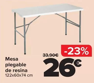 Mesa Plegable De Resina