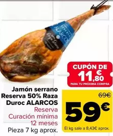 Alarcos - Jamon Serrano Reserva 50% Raza Duroc 
