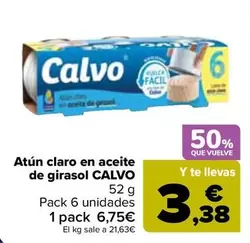 Calvo - Atun Claro En Aceite De Girasol