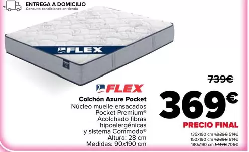 Flex - Colchon Azure Pocket