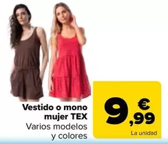 TEX - Vestido O Mono Mujer