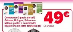 Comprando 3 Packs De Café Genova, Bologna, Palermo O Milano Iguales O Combinados